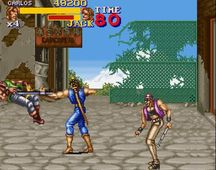 une photo d'Ã©cran de Final Fight 2 sur Nintendo Super Nes